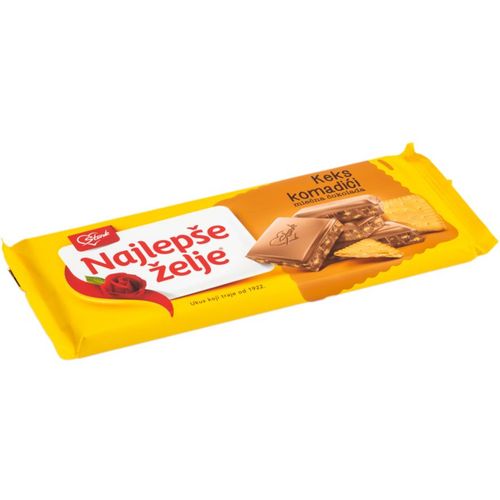 Najlepše želje čokolada sa keksom 170g slika 1