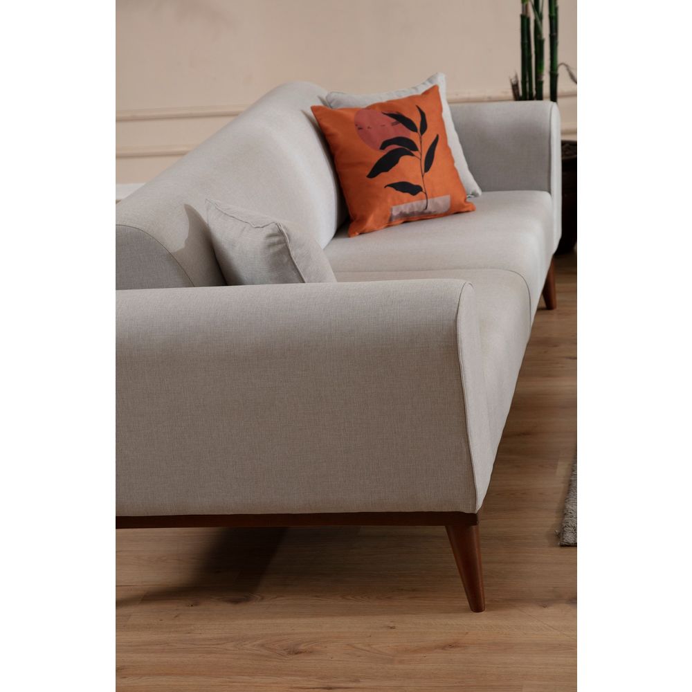 Cofi 3 Sjedala - Krem Sofa na Razvlačenje slika 3