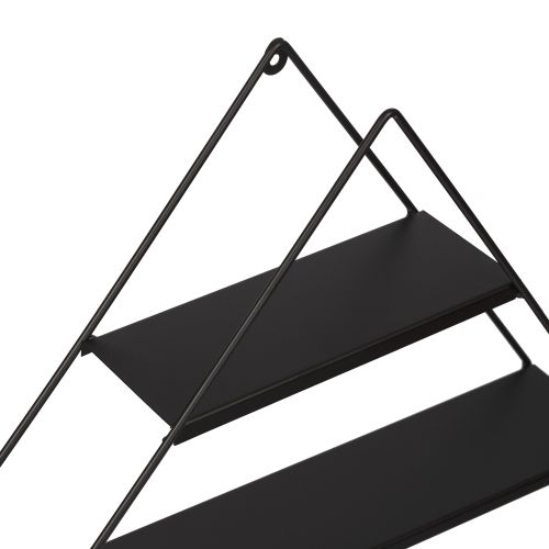 Casey Black Wall Shelf slika 5