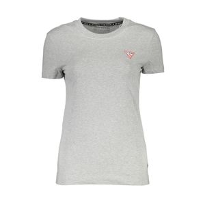 GUESS JEANS WOMEN'S SHORT SLEEVE T-SHIRT GRAY