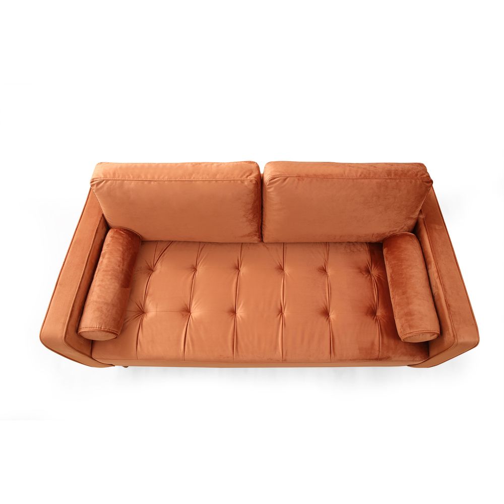 Rome - Narandžasti Dvosjed Sofa slika 8