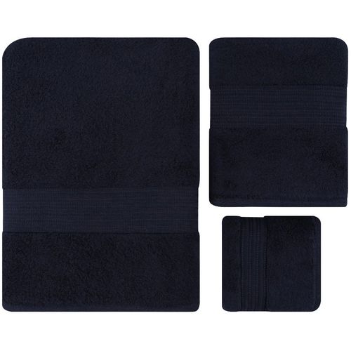 Chicago Set - Dark Blue Dark Blue Towel Set (3 Pieces) slika 3