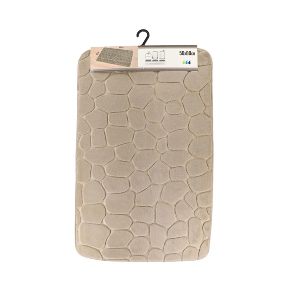 TENDANCE Prostirka za kupatilo Pebble 50x80cm, Sivo-smeđa slika 2