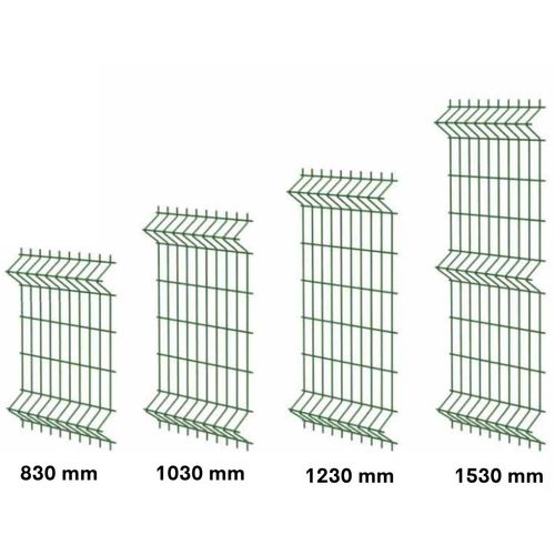 Panel 3D ograda, Zn+PVC, 200x103cm, 4mm, zeleni slika 3