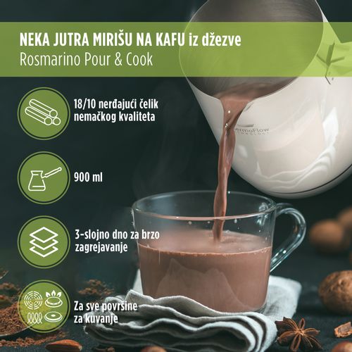 Džezva Rosmarino Pour&Cook II - 900ml  slika 3