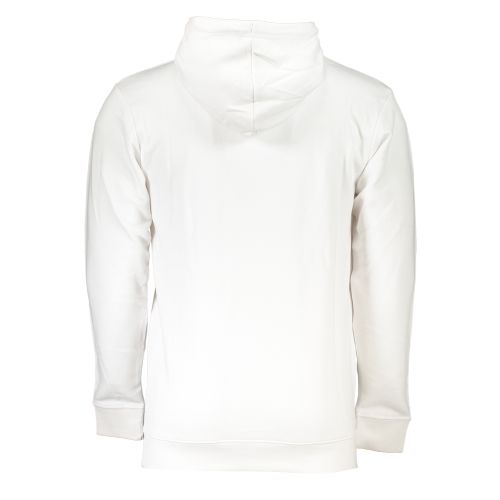 CAVALLI CLASS MEN'S WHITE ZIPLESS SWEATSHIRT slika 2