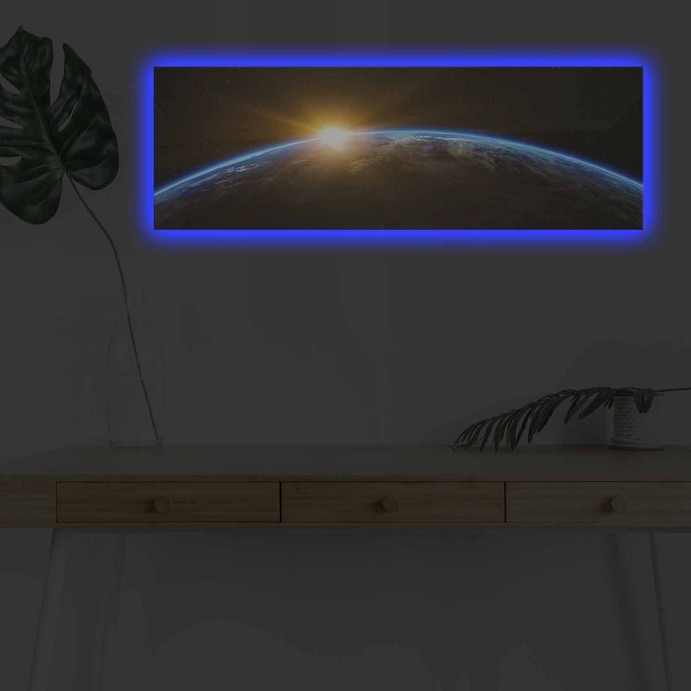 Dekorativna LED Slika na Platnu 3090NASA-018 Multicolor slika 2