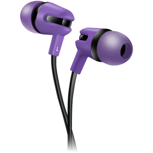 CANYON SEP-4 Stereo earphone with microphone, 1.2m flat cable, Purple, 22*12*12mm, 0.013kg