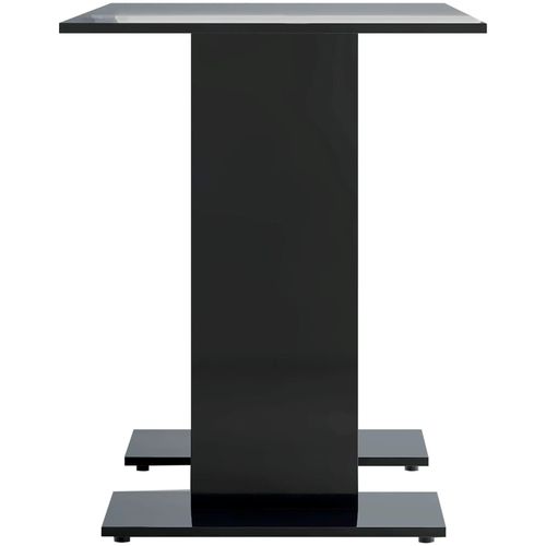 Blagovaonski stol visoki sjaj crni 110 x 60 x 75 cm od iverice slika 19