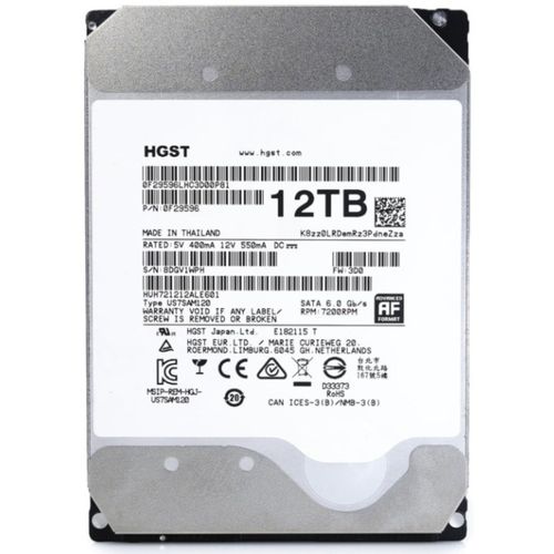 HDD 3.5 * 12TB HUH721212ALE601 WD Ultrastar 7200rpm 256MB SATA3 (DAHUA Compatible)(12999) slika 1