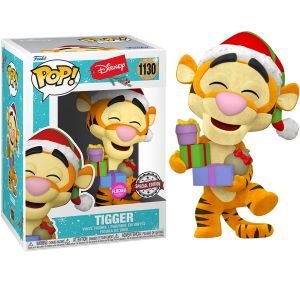 Disney Holiday Tigger Flocked Exclusive POP figura