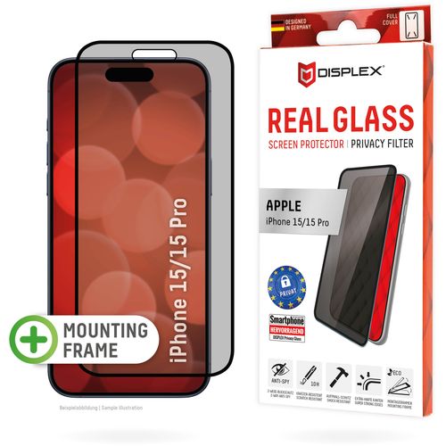 DISPLEX Zaštitno staklo Privacy Glass za iPhone 15/15 Pro slika 12