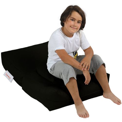 Kids Single Seat Pouffe - Black Black Garden Bean Bag slika 4