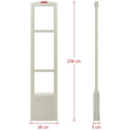 RF antenski sustav s tvrdim oznakama i skidačem 8,2 MHz bijeli slika 41