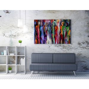 WY338 (50 x 70) Multicolor Decorative Canvas Painting