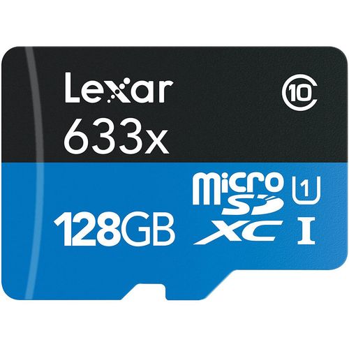 Lexar SD micro 128GB SDHC 633x UHS-I, 100MB/s read 45MB/s write C10 A1 V30 U3 slika 1
