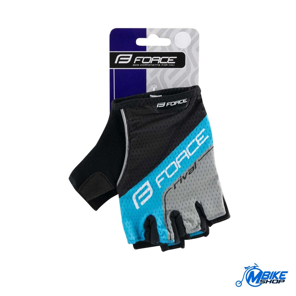 Force Rukavice za biciklizam Rival Black/Blue L slika 2