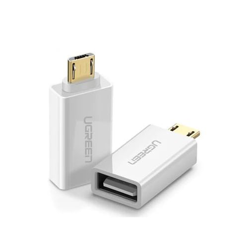 Adapter UGREEN, Micro USB (M) na USB 2.0 A (Ž) OTG, bijeli slika 1