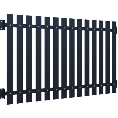 Panel za ogradu antracit 170,5 x 125 cm čelik obložen prahom slika 9