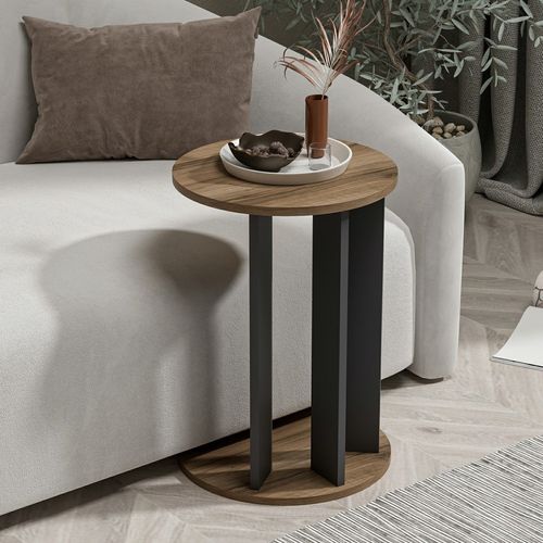 Hanah Home Ema - Walnut, Anthracite Walnut
Anthracite Side Table slika 3