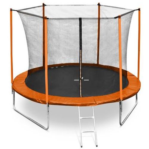 Legoni trampolin s ljestvama Fun, 366cm, narančasti, TL19-366OR slika 1