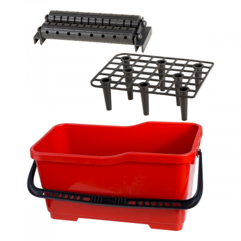 Set za polaganje pločica: kanta 22 L, rešetka, PROLINE valjak 61632 slika 1