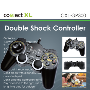 Connect XL Gamepad za PC sa vibracijom, 14 tipki/tastera, Double Shock - CXL-GP300