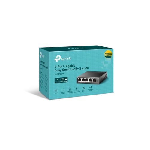 TP-LINK 5-Port Gigabit Easy Smart preklopnik s 4-Port PoE+ slika 3