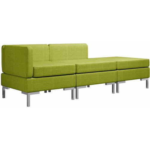 3-dijelni set sofa od tkanine zeleni slika 24