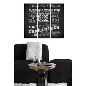 Dekorativna MDF Slika u Boji MDF156244829 (Set od 3 Komada)