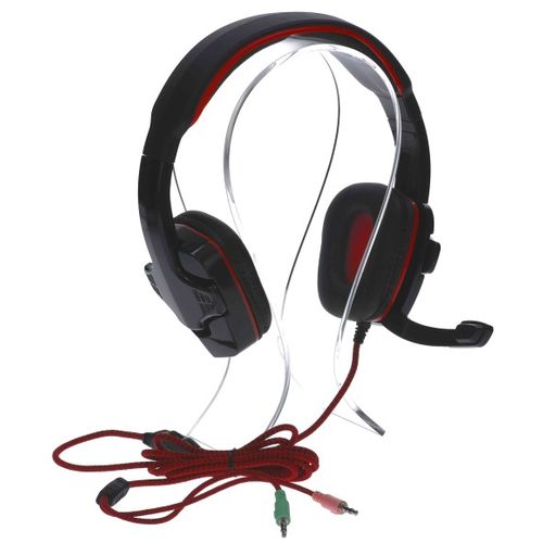 MANTA slušalice gaming s mikrofonom crno/crvene MM014G slika 4