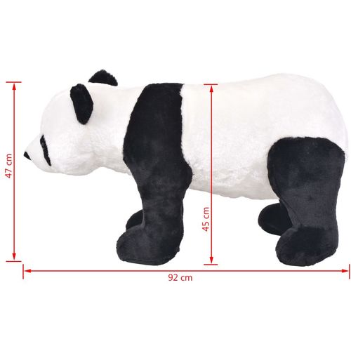 Stojeća plišana igračka panda crno-bijela XXL slika 12