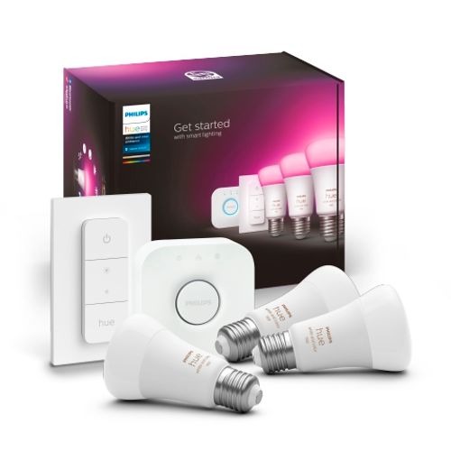 Pametna LED žarulja PHILIPS Hue Starter kit (žarulja E27, A60, 9W + dimmer+ bridge) slika 2