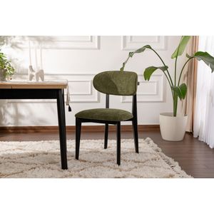 Lionte - Zeleni, Crni Zeleni Set Stolica (2 Komada)