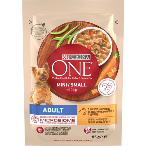 Purina ONE® Adult s okusom piletine, mrkve i mahuna 85g slika 1