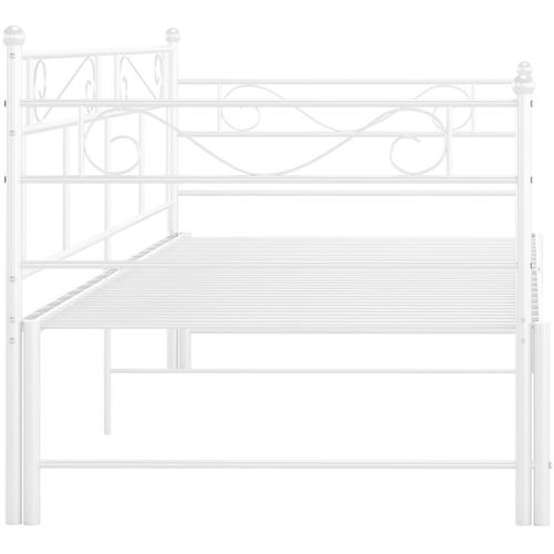 Okvir za krevet na razvlačenje bijeli metalni 90 x 200 cm slika 8