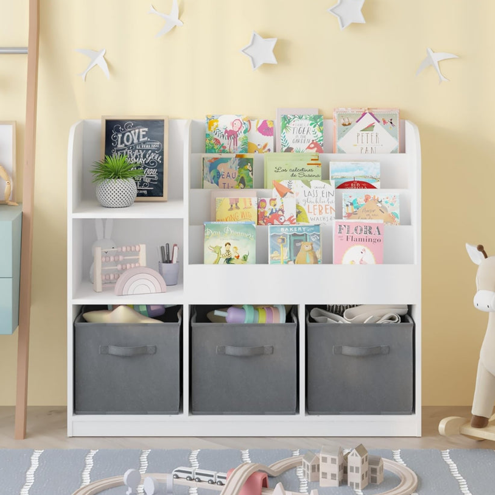 Kinder Home Dječija polica za knjige i igračke, 92x30x80cm slika 8