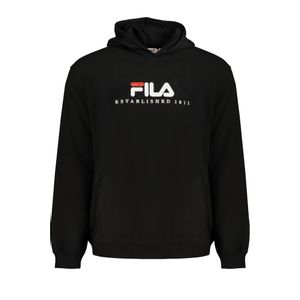 FILA BLACK MEN'S ZIP-FREE SWEATSHIRT