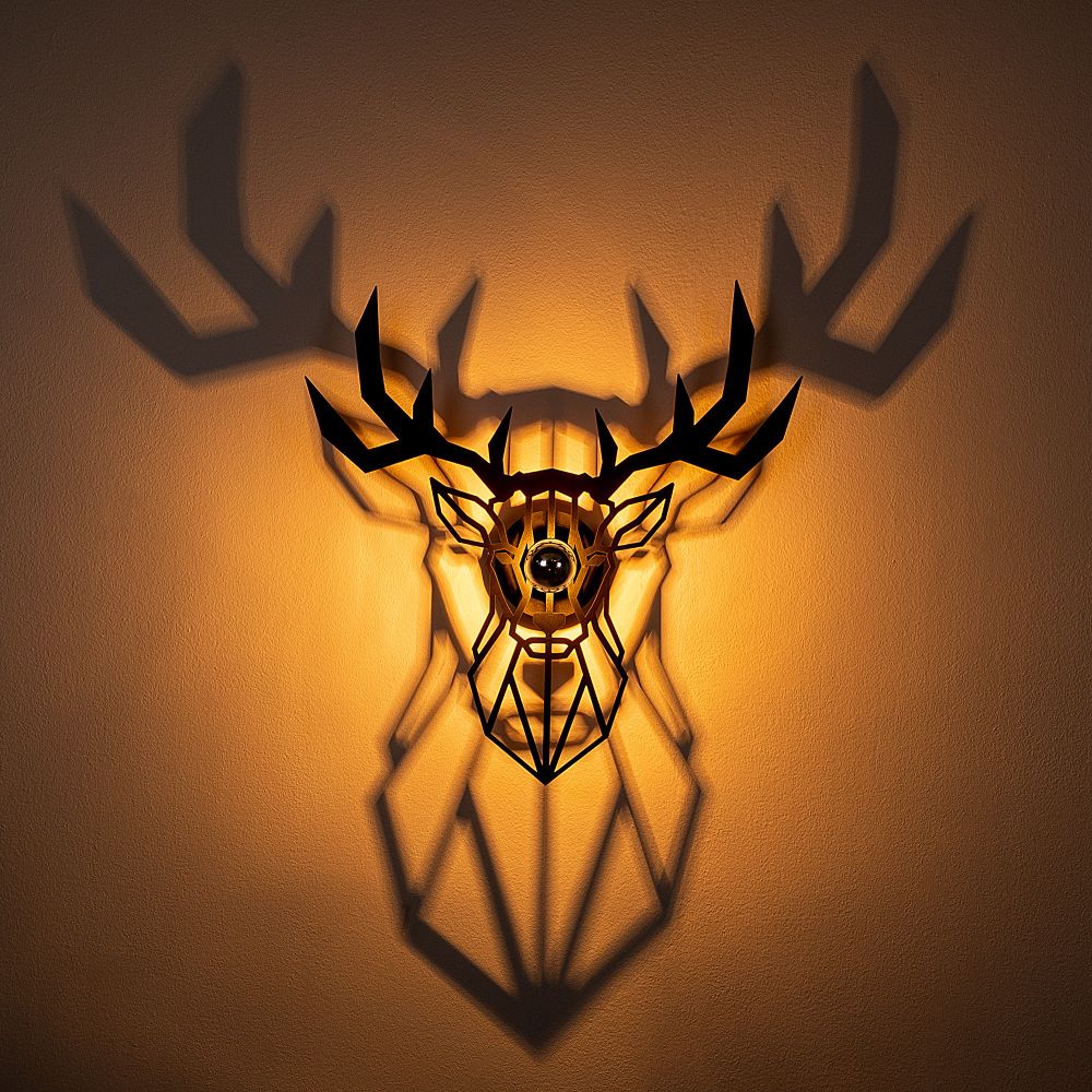 W-051 Crna Zidna Lampa slika 5