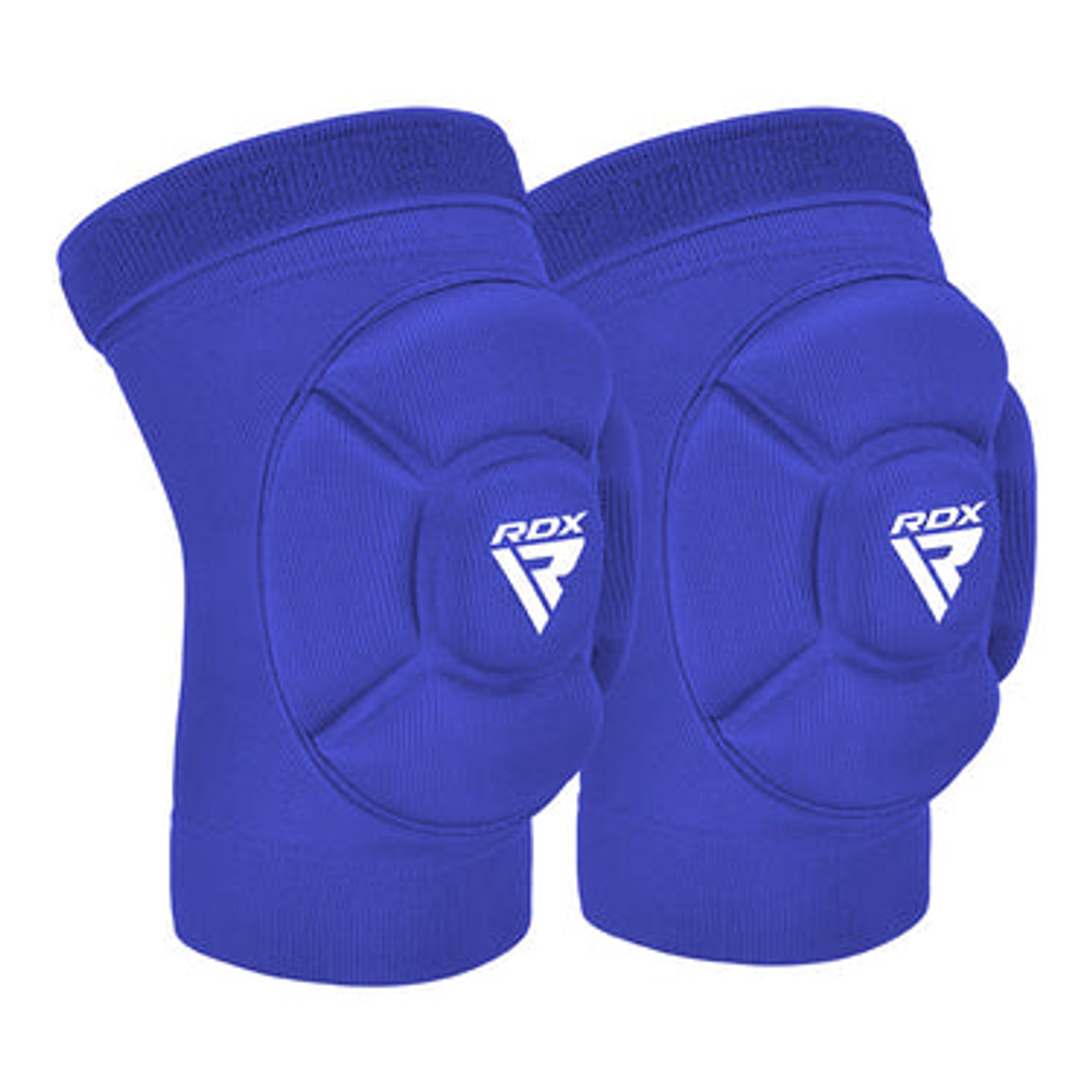 RDX Sports Štitnici za koljena za MMA i Muay Thai – Plavo/Bijeli – Plavo/Bijeli - L slika 1