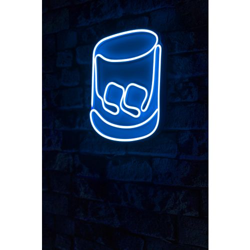 Wallity Ukrasna plastična LED rasvjeta, Whiskey Old Fashioned - Blue slika 1