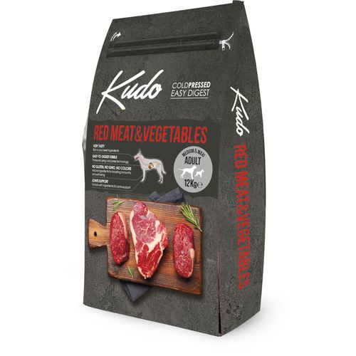 KUDO LG RED MEAT&VEGETABLES MED-MAXI ADULT 12kg       slika 1