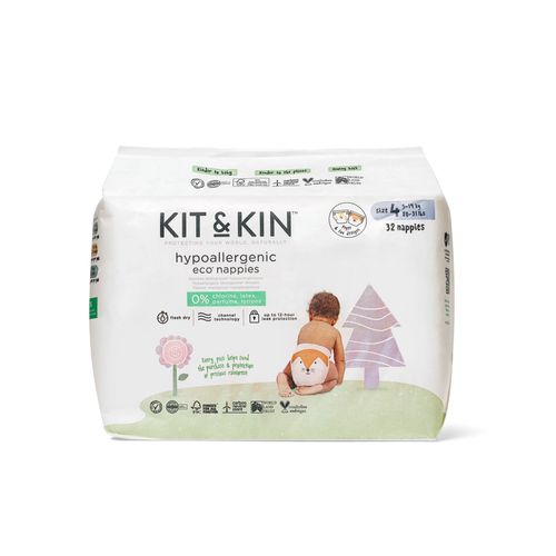 KIT&amp;KIN pelene veličina 4, (9-14 kg) 32 kom 54141N slika 8