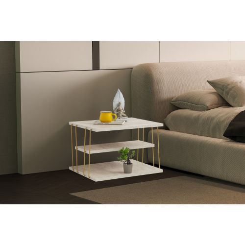 Lifon - Gold, Marble Gold
Marble Side Table slika 1