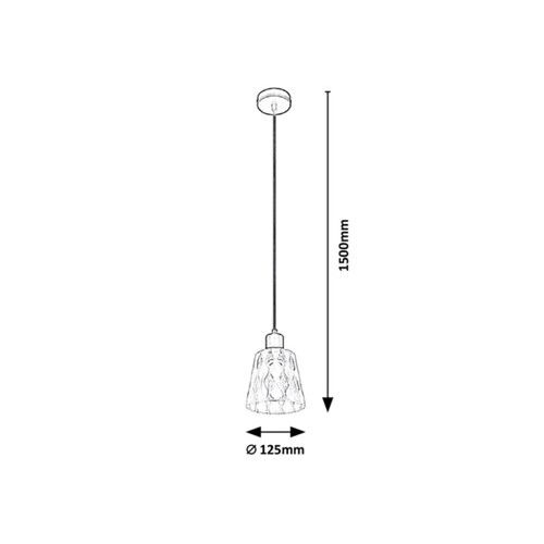 Rabalux Jarina,visilica E27 1x40W slika 3