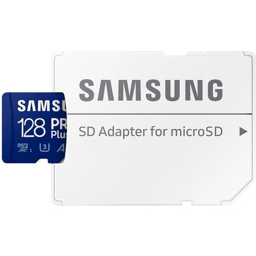 Samsung Memorijska kartica PRO PLUS MicroSDXC 128GB U3 Blue + SDXC Adapter MB-MD128SB slika 1