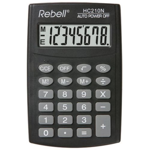 Kalkulator komercijalni Rebell HC208 black slika 1