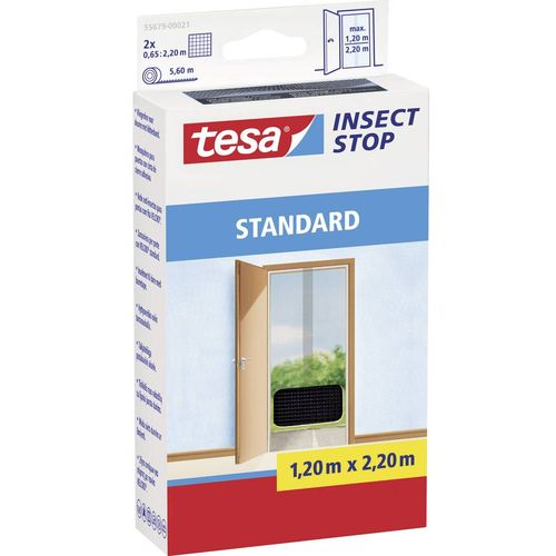 tesa  STANDARD  55679-00021-03    mreža protiv insekata za vrata    (Š x V) 650 mm x 2200 mm  antracitna boja  1 St. slika 1