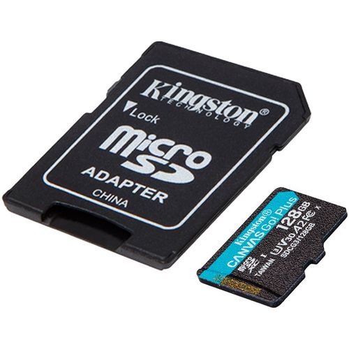 Kingston 128GB microSDXC Canvas Go Plus 170R A2 U3 V30 Card + ADP EAN: 740617301182 slika 2