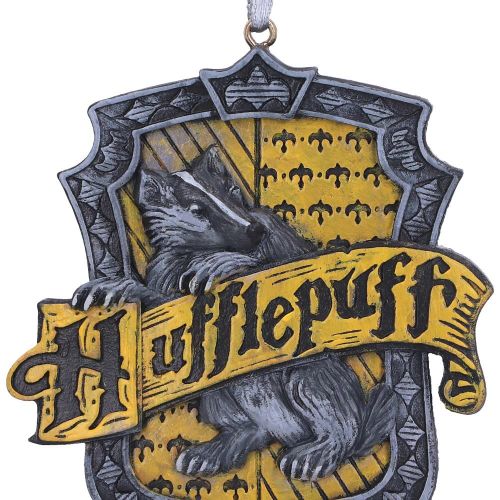 NEMESIS NOW Harry Potter Hufflepuff Grb Viseći Ukras 8 cm slika 5